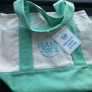Mint Green Canvas Tote Bag